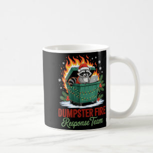 Weihnachten des Müllcontainer-Feuer-Reaktionsteaml Kaffeetasse