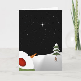 Weihnachten des Schneemanns in Erinnerungskarte