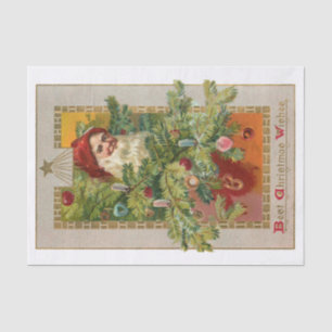 Weihnachten des Vaters mit dekorierter Tree & Star Seidenpapier