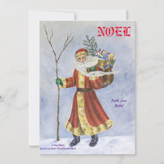 Weihnachten des Vaters, WEIHNACHTEN Geburt Christi Einladung (Vorderseite)
