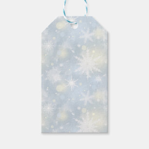 Weihnachten, Design, Weiß, Schneeflocken, leicht, Geschenkanhänger
