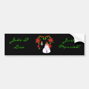 Weihnachten/Dezember Nur verheiratet I Autoaufkleb Autoaufkleber