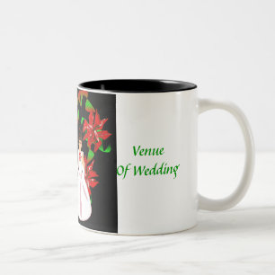 Weihnachten/Dezember Weißer Polterabend Tasse