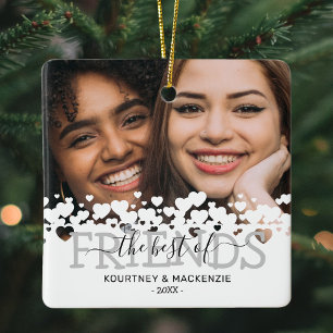 Weihnachten Die besten Freunde Foto Keramikornament