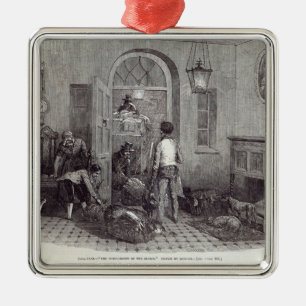 Weihnachten: "Die Komplimente der Jahreszeit " Ornament Aus Metall