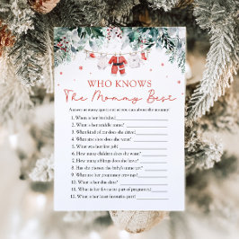 Weihnachten, die Mommy Best Baby Shower Game kenne Einladung