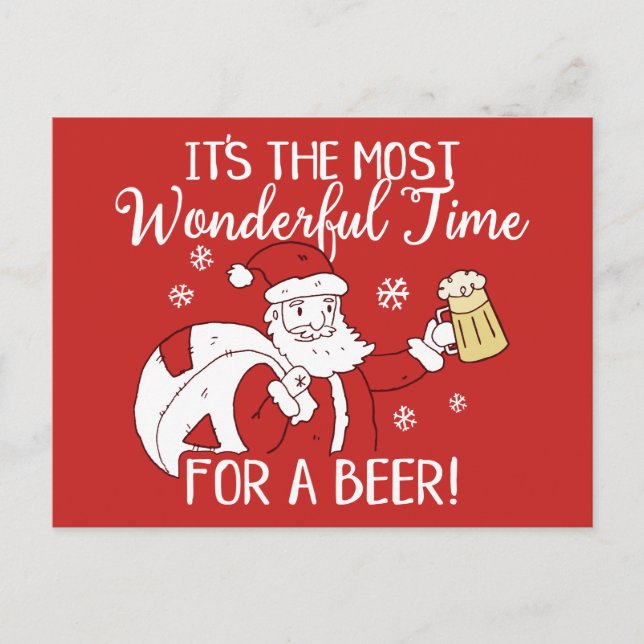 Weihnachten Die schönste Zeit für einen Bier Weihn (Vorderseite)