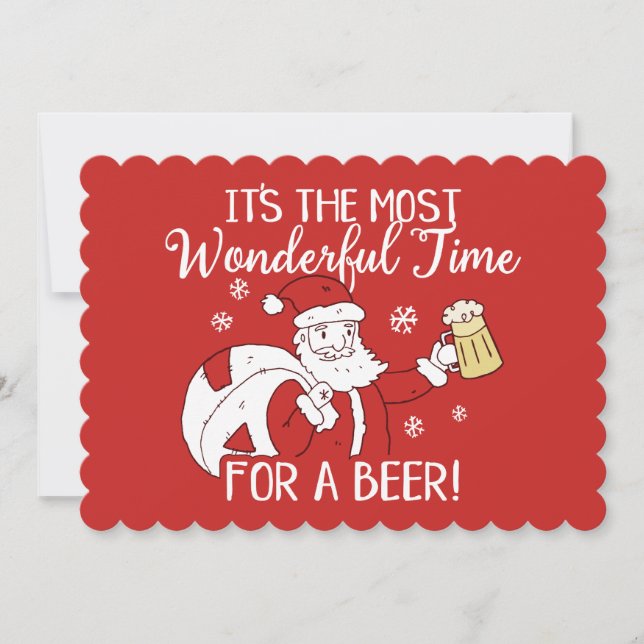 Weihnachten Die schönste Zeit für einen Bier Weihn (Vorderseite)