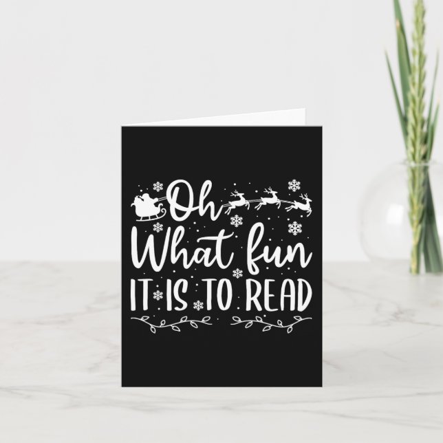 Weihnachten, die Spaß machen, lesen Karte (Vorderseite)