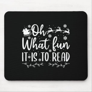 Weihnachten, die Spaß machen, lesen Mousepad