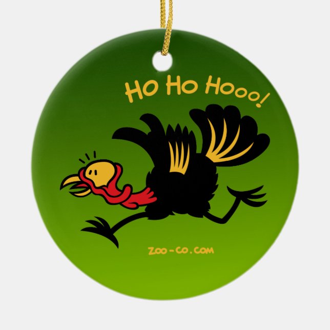 Weihnachten die Türkei, die weg läuft! Keramikornament (Vorne)