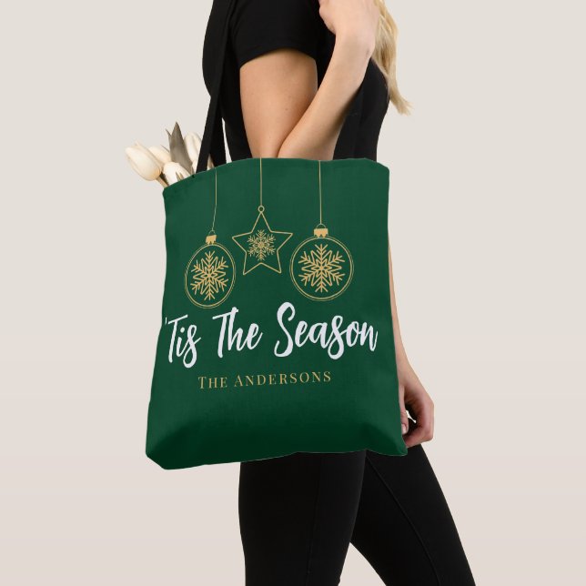 Weihnachten 'Dies ist die Jahreszeit Grün Gold, We Tasche (Von Nahem)