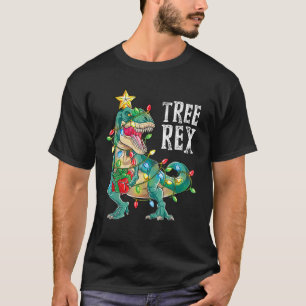 Weihnachten-Dinosaurier Tree Rex Pajamas Männer Ju T-Shirt