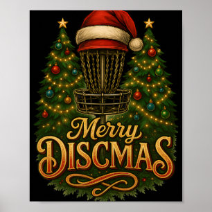 Weihnachten Disc Golf Frohe Discmas Poster