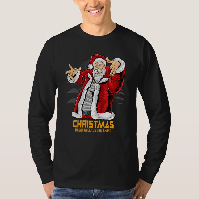 Weihnachten Dj Weihnachtsmann Kostüme Weihnachten  T-Shirt (Vorderseite)