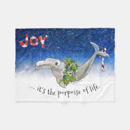 Weihnachten Dolphin Porpoise of Life Stars Fleecedecke
