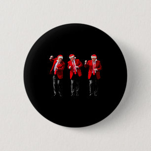 Weihnachten Donald Trump Präsident 2024 Tanzend Lu Button