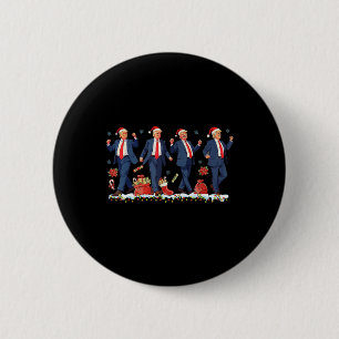 Weihnachten Donald Trump Präsident 2024 Tanzfunn Button