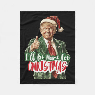 Weihnachten Donald Trump Präsident 2024 Tanzfunn Fleecedecke