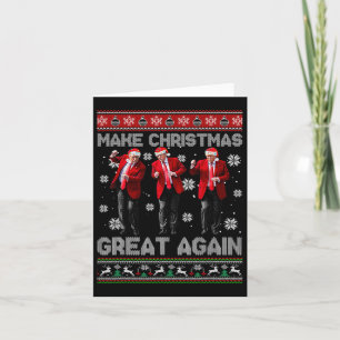 Weihnachten Donald Trump Präsident 2024 Tanzfunn Karte