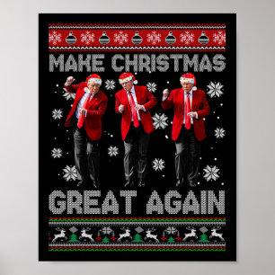 Weihnachten Donald Trump Präsident 2024 Tanzfunn Poster