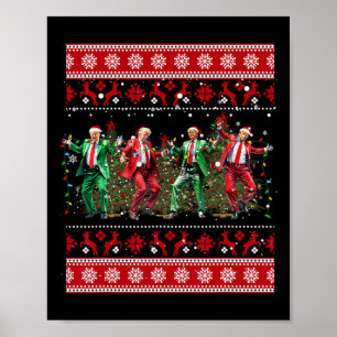 Weihnachten Donald Trump Präsident 2024 Tanzfunn Poster
