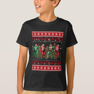 Weihnachten Donald Trump Präsident 2024 Tanzfunn T-Shirt