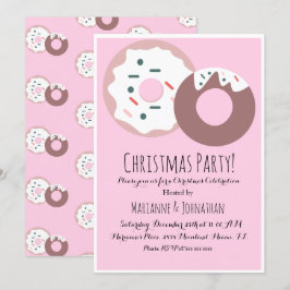 Weihnachten Donut Sprinkles Weihnachtsthema Einladung
