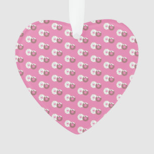 Weihnachten Donuts Sprinkles Bäckerei Pink Ornament
