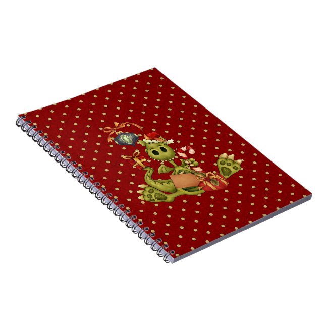 Weihnachten Dragon Notizblock (Rechte Seite)