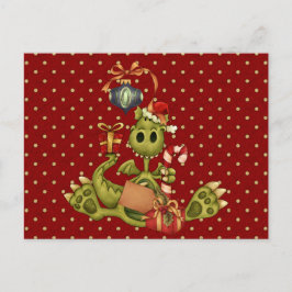 Weihnachten Dragon Postkarte