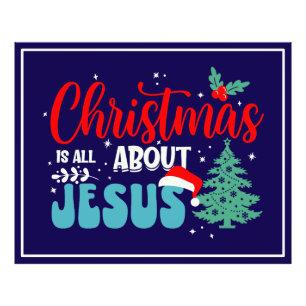 Weihnachten dreht sich alles um Jesus-43687 Fotodruck