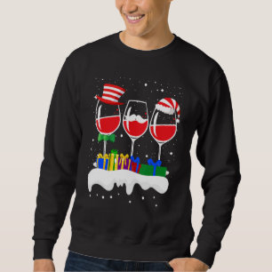 Weihnachten Drei Glas Rotwein Weihnachten Weihnach Sweatshirt