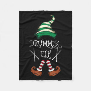 Weihnachten Drumsticks Musik passende Schlagzeug-E Fleecedecke