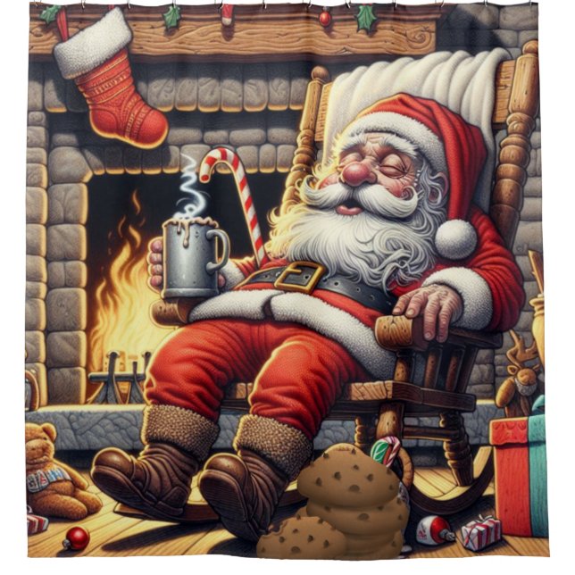 Weihnachten Duschvorhang (Vorderseite)