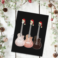 Weihnachten E-Gitarren Vintage Festlich Retro