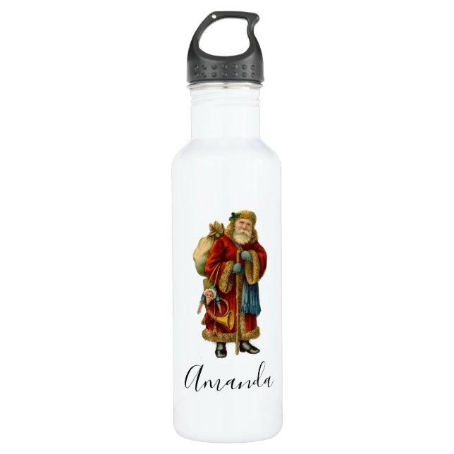 Weihnachten Edelstahlflasche (Vorderseite)