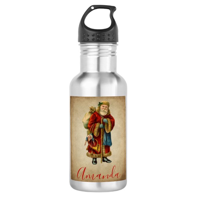 Weihnachten Edelstahlflasche (Vorderseite)