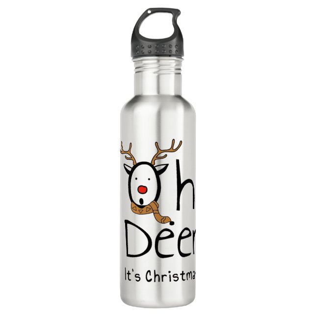 Weihnachten Edelstahlflasche (Vorderseite)