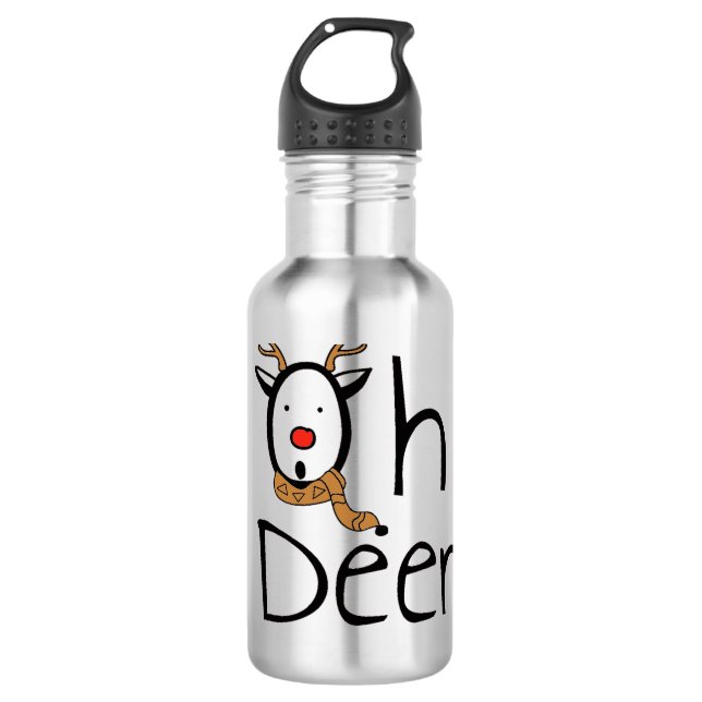 Weihnachten Edelstahlflasche (Vorderseite)