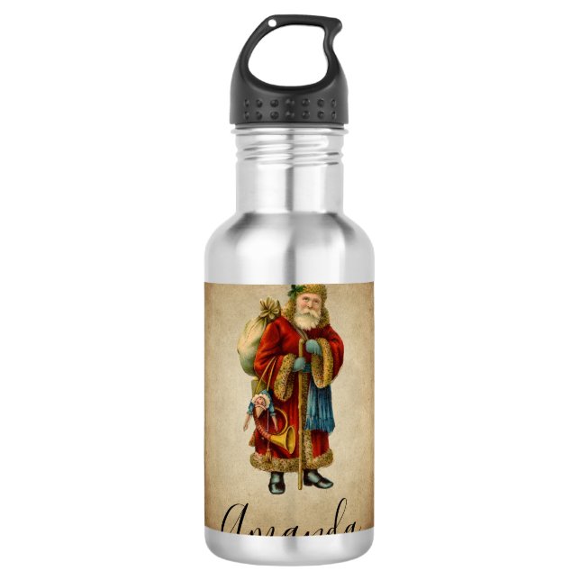 Weihnachten Edelstahlflasche (Vorderseite)