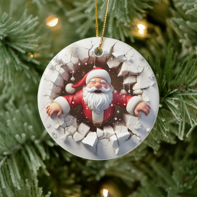 Weihnachten - ein fröhlicher Durchbruch Keramik Ornament (Baum)