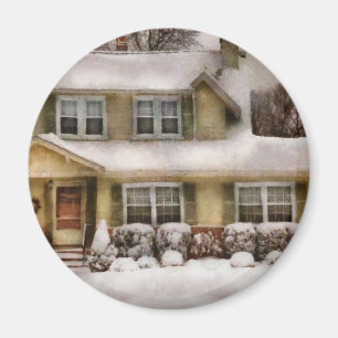 Weihnachten - Ein kalter Wintermorgen Magnet