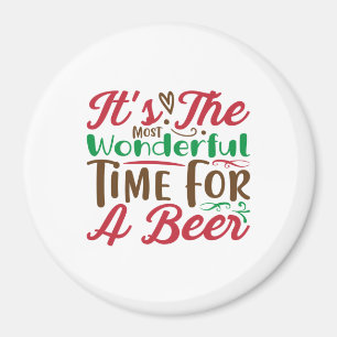 Weihnachten eine wunderbare Zeit für ein Bier Magnet