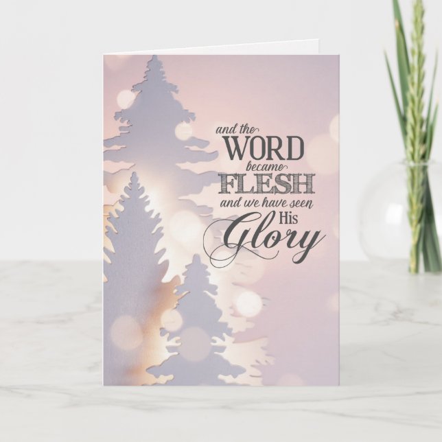 Weihnachten Einfache Bäume Christliche Bibelverse (Vorderseite)