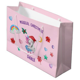Weihnachten Einhorn Geschenk Wrapping Magischer Fe Große Geschenktüte