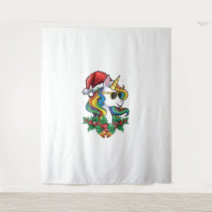 Weihnachten Einhorn Girls Boys Weihnachten Niedlic Wandteppich