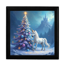 Weihnachten Einhorn und Märchenburg