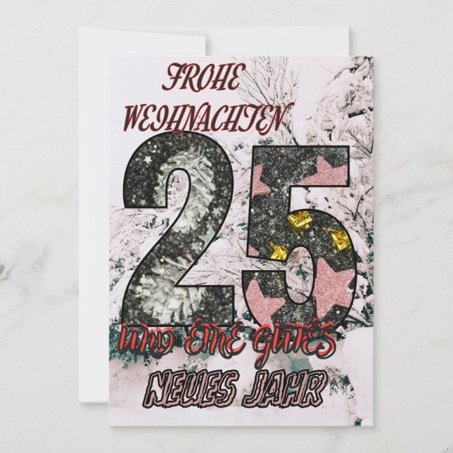 WEIHNACHTEN EINLADUNG (Vorderseite)