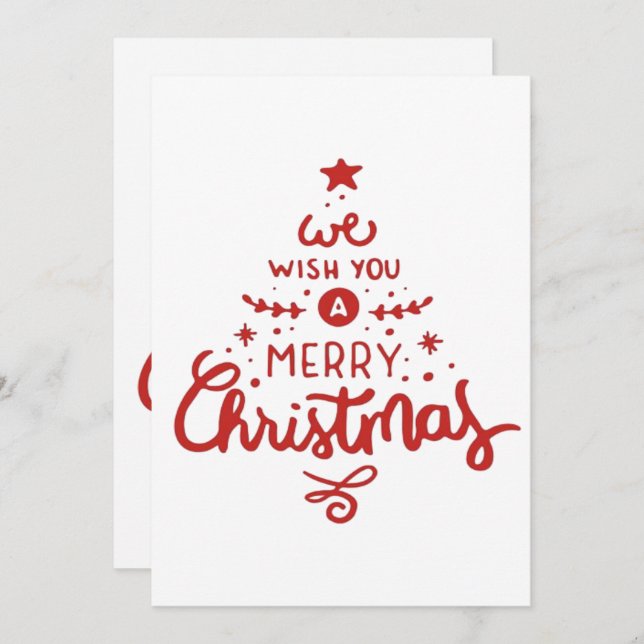 Weihnachten Einladung (Vorne/Hinten)